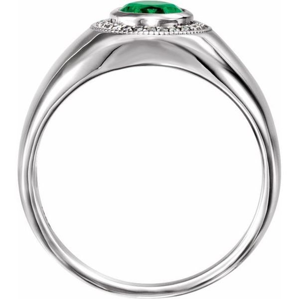 Bezel-Set Halo-Style Ring - Image 2