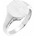 Octagon Signet Ring