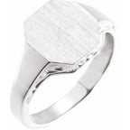 Octagon Signet Ring