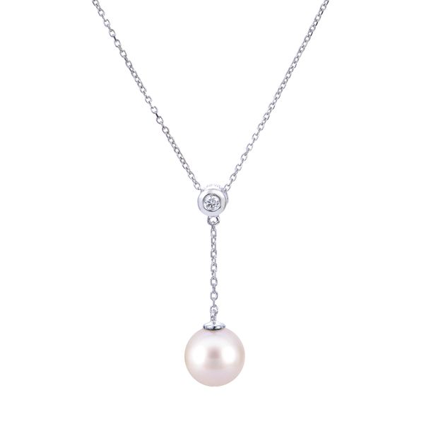 14KT White Gold Freshwater Pearl Pendant