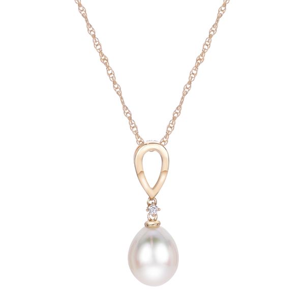 14KT Yellow Gold Freshwater Pearl Pendant