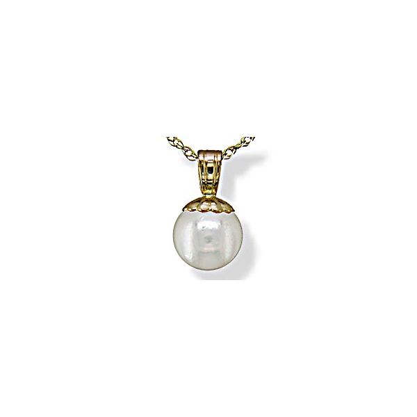 14KT Yellow Gold Akoya Pearl Pendant