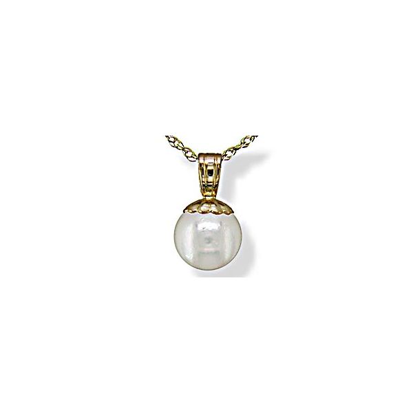 14KT Yellow Gold Akoya Pearl Pendant