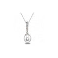 14KT White Gold Freshwater Pearl Pendant
