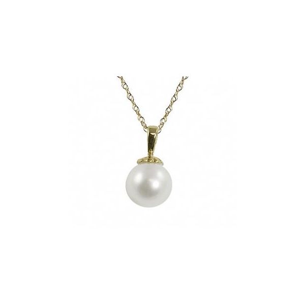 14KT Yellow Gold Freshwater Pearl Pendant