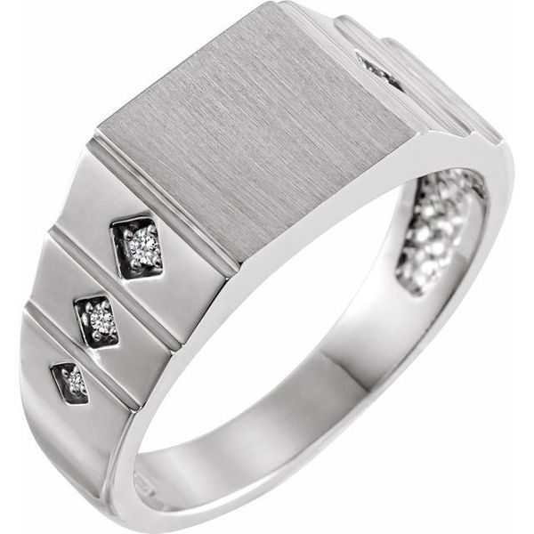 Geometric Signet Ring