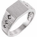 Geometric Signet Ring