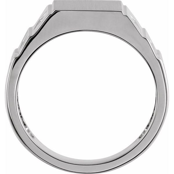 Geometric Signet Ring - Image 2