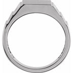 Geometric Signet Ring - Image 2