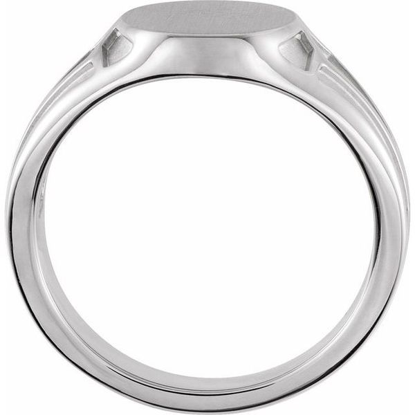 Geometric Signet Ring - Image 2