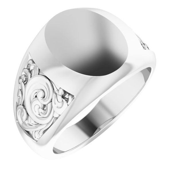 Scroll Signet Ring