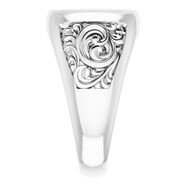 Scroll Signet Ring - Image 4