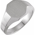 Octagon Signet Ring