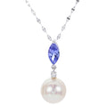 14KT White Gold Freshwater Pearl Pendant