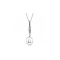 14KT White Gold Freshwater Pearl Pendant