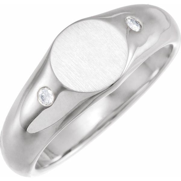 Round Signet Ring