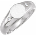 Round Signet Ring
