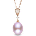 14KT Rose Gold Freshwater Pearl Pendant
