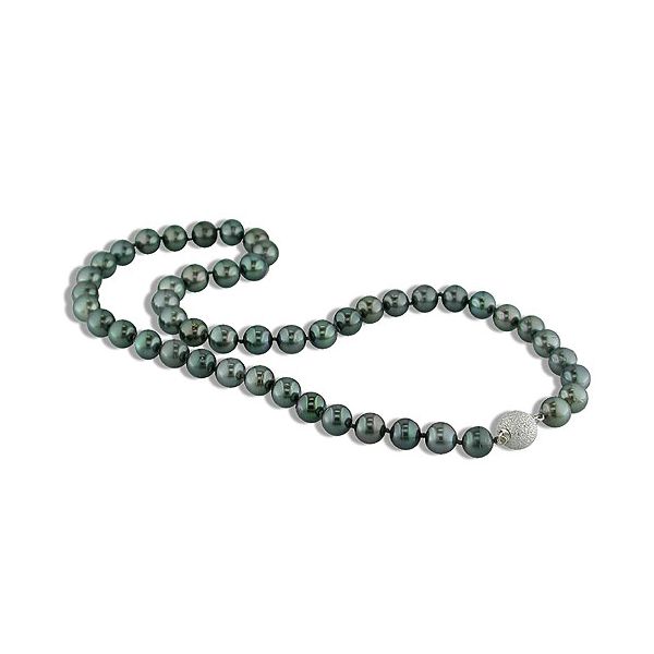 14KT White Gold Tahitian Pearl Necklace