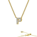Letter P Pendant Necklace