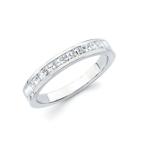 14k White Gold Anniversary Ring