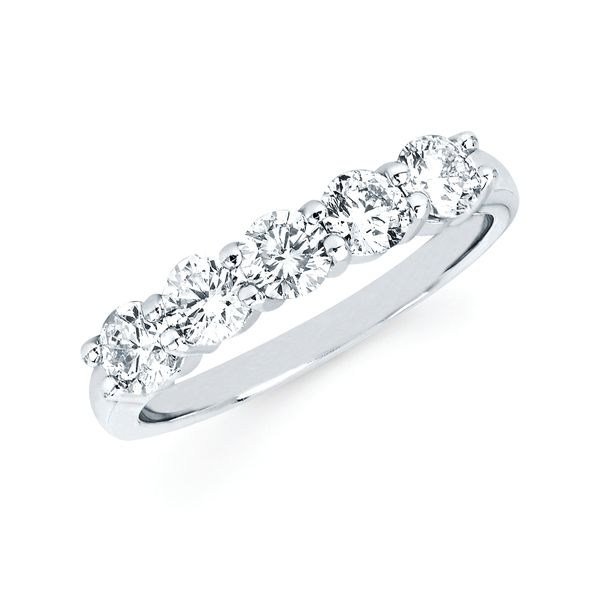 14k White Gold Anniversary Ring
