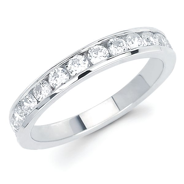 14k White Gold Anniversary Ring