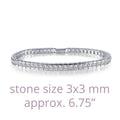 Princess-Cut Tennis Bracelet