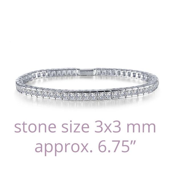 Princess-Cut Tennis Bracelet