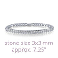 Princess-Cut Tennis Bracelet