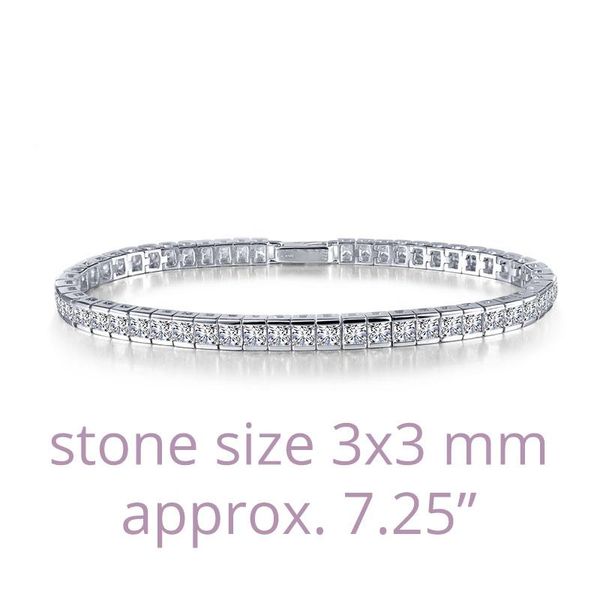 Princess-Cut Tennis Bracelet