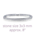 Princess-Cut Tennis Bracelet