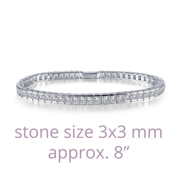 Princess-Cut Tennis Bracelet