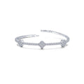 3.7 CTW Station Flexible Tennis Bracelet