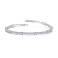 3.58 CTW Station Flexible Tennis Bracelet