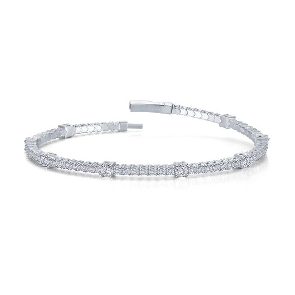3.58 CTW Station Flexible Tennis Bracelet