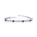 3.25 CTW Station Flexible Tennis Bracelet