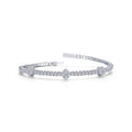 2.45 CTW Station Flexible Tennis Bracelet
