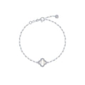 Mother-Of-Pearl Paperclip Bracelet