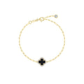 Black Onyx Paperclip Bracelet