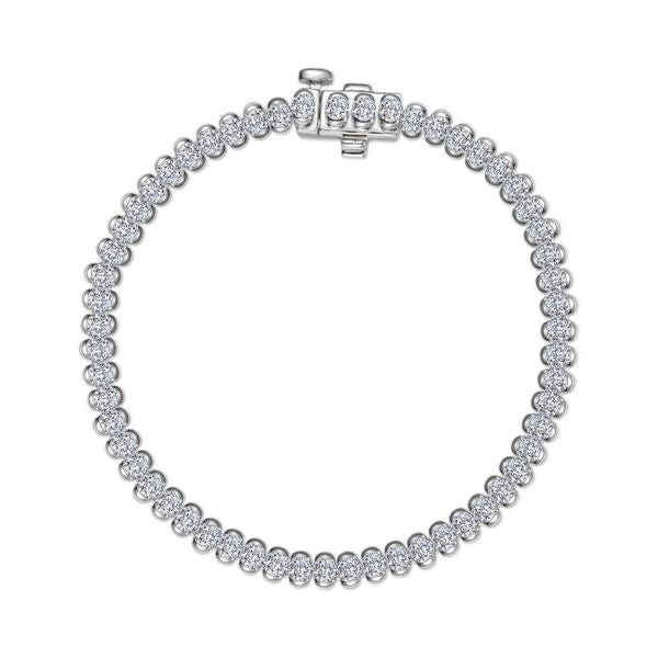 3 CTW Aria Half- Bezel Tennis Bracelet