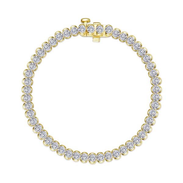 5.5 CTW Aria Half- Bezel Tennis Bracelet
