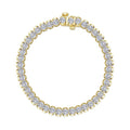 7.5 CTW Aria Half- Bezel Tennis Bracelet