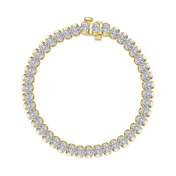 7.5 CTW Aria Half- Bezel Tennis Bracelet