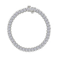 7.5 CTW Aria Half- Bezel Tennis Bracelet