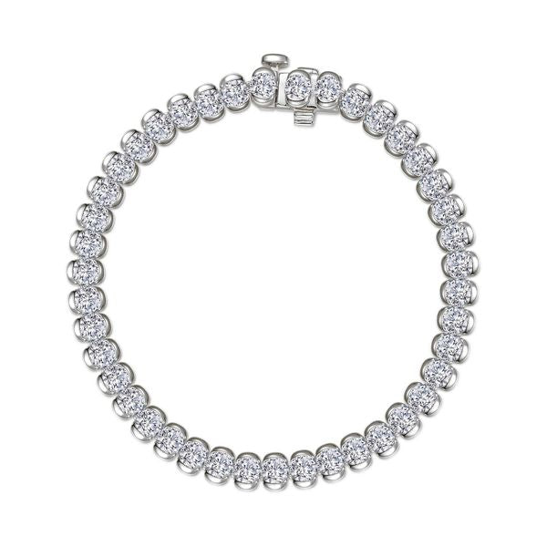 7.5 CTW Aria Half- Bezel Tennis Bracelet
