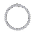 8 CTW Aria Half- Bezel Tennis Bracelet