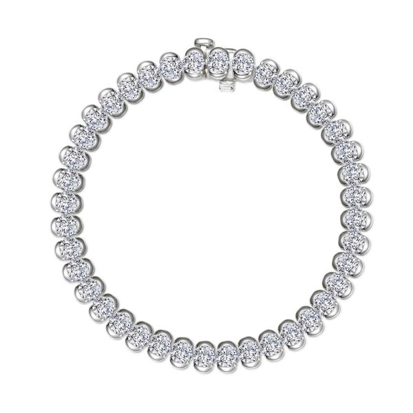 8 CTW Aria Half- Bezel Tennis Bracelet