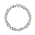 9.5 CTW Aria Half- Bezel Tennis Bracelet