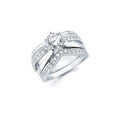 14k White Gold Bridal Set